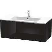 Duravit L-Cube Waschtischunterbau wandhängend, 1 Auszug, 1020x550x481mm, LC614204040, Farbe: Schwarz Hochglanz Lack