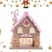 Merkloos Holz-Adventskalender, Dekoration für den Wohnbereich