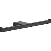 Hansgrohe AddStoris Doppelpapierrollenhalter, 41748670, Farbe: Mattschwarz