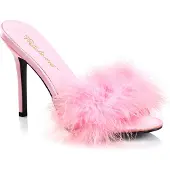 Pleaser CLASSIQUE-01F Damen Slipper von Fabulicious, Rosa , EU 45, US 15