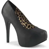 Pleaser TEEZE-06W Damen Pumps von Pink Label, Schwarz , EU 43, US 11
