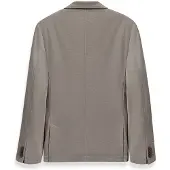 Bugatti Sakko "Modern Fit", Herren, Gr. 56, grau (250, grau), 37% Polyester, 37% Viskose, 15% Wolle, 8% Polyamid, 3% Elasthan, unifarben, normal, Manschette, Sakkos Sakko, Jersey Stretch mit Taschen