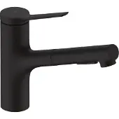 Hansgrohe Spültisch-Einhebelmischer 150 Zesis M33 m Ausziehbr., 2jet, sBox lite, matt-sw