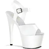 Pleaser ADORE-708N Damen Sandale von , Weiß , EU 43, US 13