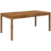 Syfax Gartentisch Natur 180 x 88,5 x 75 cm Massivholz Akazie