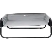 vidaXL Hundebett Hellgrau 57 x 57 x 24 cm Stahl