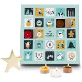 Merkloos Solidchoice – Adventskalender mit 24 Duftkerzen für die Weihnachtszeit