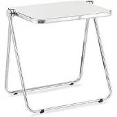 Merkloos Solidchoice – Klappbarer TV-Tisch aus Acryl, weiß