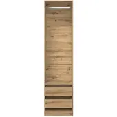 vidaXL Kleiderschrank Artisan-Eiche 50x50x200 cm Holzwerkstoff