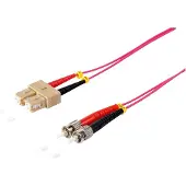 S-Conn Duplex Patchkabel SC/SC 50/125µ, OM4 violett, 1,0m