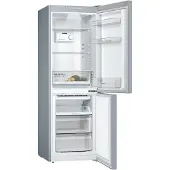 Bosch Kühl-/Gefrierkombination, Energieeffizienz: E, silber (edelstahl, optik), Rechtsanschlag, Kühlschränke, Kühl-/Gefrierkombination