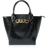 Merkloos Elzusha - Damen-Shopper-Tasche mit Krokodilmuster