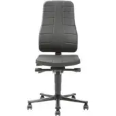 BIMOS Arbeitsdrehstuhl Highline mit Rollen Integralschaum Höhe 450-600mm - 9643-2000