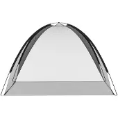 vidaXL Moskito-Netzzelt Mongolisch 220 Schwarz 200x120x130 cm