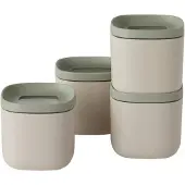 Berghoff LEO - 4er-Set Frischhaltedosen mit Deckel - Spülmaschinenfest - für Mikrowelle geeignet - Gefriergeeignet