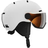 Salomon Kinder Helme Ki HELMET ORKA VISOR White/Uni FLS Silve