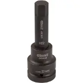 Ks Tools 1" Kraft-Bit-Stecknuss Innensechskant, lang, 30 mm
