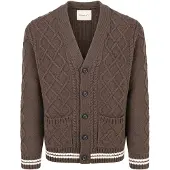 Gant Cardigan Zopfmuster Brown