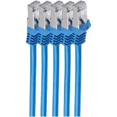 Shiverpeaks BS75511-B-SET5, 1 m, Cat7, S/FTP (S-STP), RJ-45, RJ-45, Blau