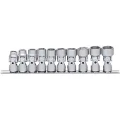 Ks Tools 917.3940, Steckschlüssel-Satz, 3/8", 10 Kopf/Köpfe, Chrom-Vanadium-Stahl, DIN 3120, ISO 1174, 1,1 kg