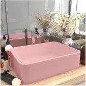 vidaXL Luxus-Waschbecken Matt Rosa 41x30x12 cm Keramik