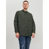 Jack & Jones Langarmhemd "JJEOXFORD SHIRT L/S S21 NOOS PLS" mit Brusttasche