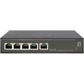 Level One EFB GES-2105P Hilbert 5-Port Gigabit PoE Smart Lite Switch 802.3at/af 60W PoE Power Budget GES2105P