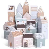 Sonstiges Adventskalender Boxen Weihnachten Kinder - Häuser Schachteln Kiste 24 Geschenkboxen