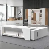 Sonstiges Schreibtisch L-Form mit Stauraum 140x60x75cm Schwarz-Weiß
