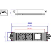 Bachmann STEP ALU 2x Schutzkontakt 1x ABD