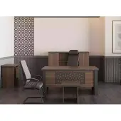AEA Brauner Holztisch Couchtisch Moderne Beistelltische Büroeinrichtung