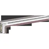 Keuco COLLECTION MOLL Handtuchhalter, 340 mm Tiefe, 1-armig, starr, verchromt, 12722010000