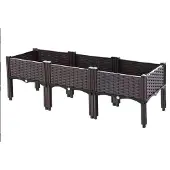 Merkloos Solidchoice – Erhöhtes Blumenbeet mit Wasserspeicher für Gemüse und Pflanzen