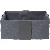 Blomus DESA Brotkorb L, stylischer Brötchengeber aus Baumwolle, Farbe: magnet