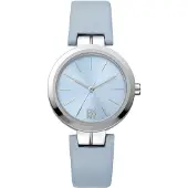 DKNY Downtown midi light blue leather strap DK1L045L0015