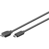 Microconnect USB3.1CAMIB3.01, 1 m, USB C, Micro-USB B, USB 3.2 Gen 1 (3.1 Gen 1), Schwarz