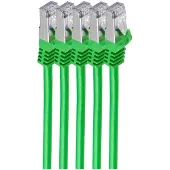 Shiverpeaks BS75511-G-SET5, 1 m, Cat7, S/FTP (S-STP), RJ-45, RJ-45, Grün