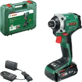 Bosch Schlagschrauber UID 18V-210, 1 x Akku PBA 18V 2.0Ah, Handwerkerkoffer - 06039E7001