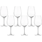 Leonardo Tivoli Rotwein-Gläser 6er Set, Rotwein-Kelch mit gezogenem Stiel, spülm