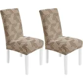 Sonstiges Stretch Stuhlhussen 2er Set, Universal, Hochlehner, Khaki, Polyester/Elasthan