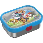 Mepal Lunchbox "Edelstahl-Brotdose mit Gabel Campus 18 x 13 cm", bunt (paw patrol pups), B:13,2cm H:6,1cm L:17,8cm, Lebensmittelaufbewahrungsbehälter, Lunchbox, Spülmaschinenfest