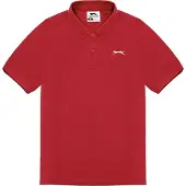 Slazenger - Poloshirt für Jungen, Polyester-Baumwollmischgewebe GT20350 (140) (Rot)