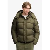 Superdry Steppjacke "PREMIUM RIPSTOP PUFFER JKT" mit Kapuze Kunstfaser, relaxed fit