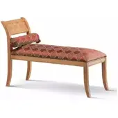 AEA Chaiselongue Klassischer Möbel Wohnzimmer Design Sofa Textil Rot