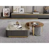 AEA Wohnzimmer Möbel Luxus Grau Couchtisch Design Tisch Kaffee Tische
