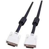 EFB Elektronik EFB K5435.3V1 DVI-I Dual Link Kabel + Analog, 2x DVI-l 24+5, St.-St., AWG 28, 3, 0m, schwarz K54353V1