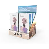 Nedis FNHH3BOX3 Handventilator 90 mm 6 Geschwindigkeitsstufen 5000 mAh Akku Pink