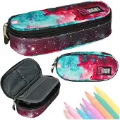 Pricenet Gepolstertes Federmäppchen mit Klappe „Nebula“.
