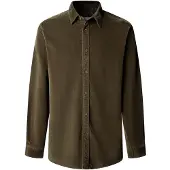 Pepe Jeans für Herren. PM3091440 Grünes Hemd River (XL), Lässig, Baumwolle, Langarm