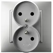 Ospel GP-2UZ/18, Silber, IP20, 16 A, 82 mm, 45 mm, 82 mm